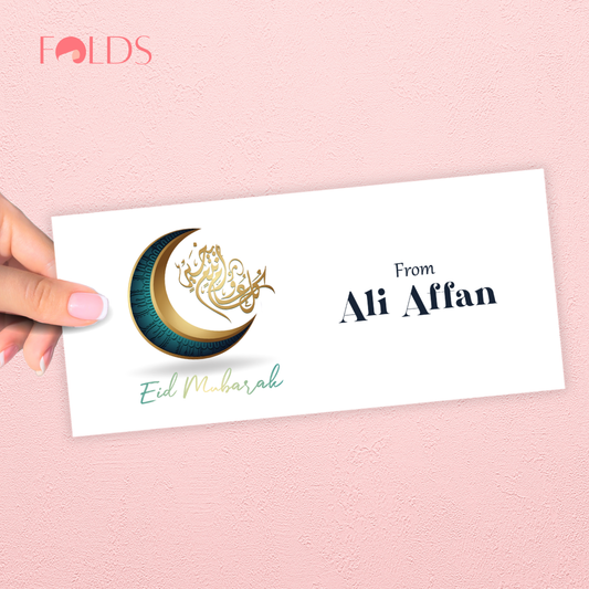 Gilded Teal Envelope