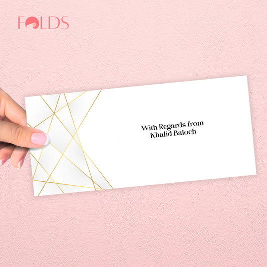 White Glimmer Envelope