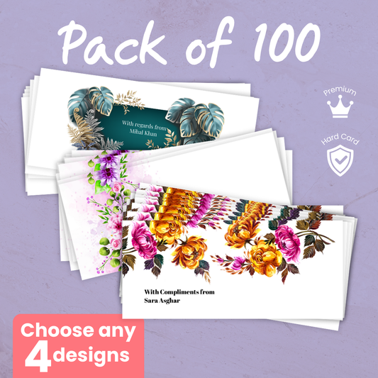 Customized Pack of 100