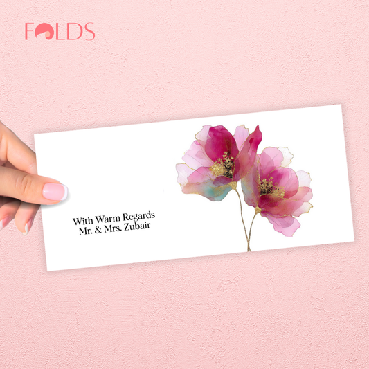 Watercolor Pink Envelope