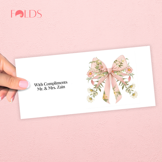 Daisy Ribbon Envelope