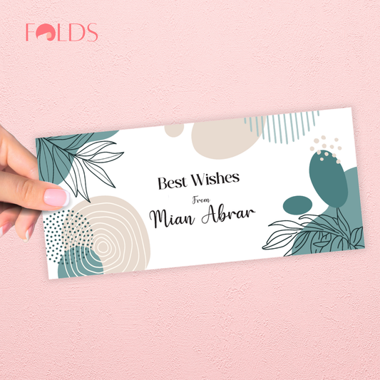 Teal Abstract Envelope