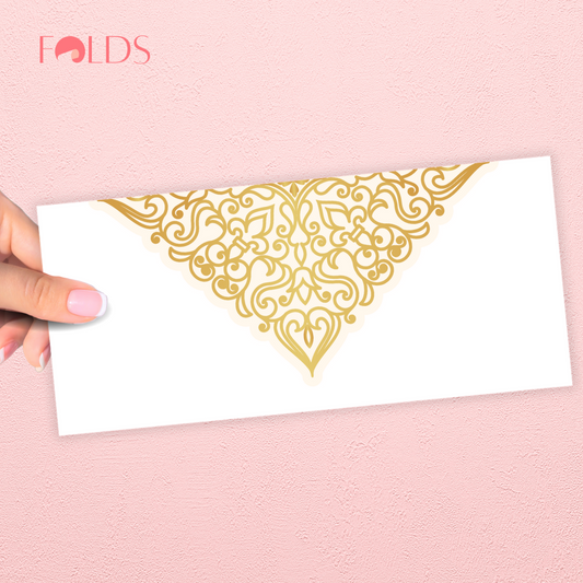 Golden Scroll Envelope