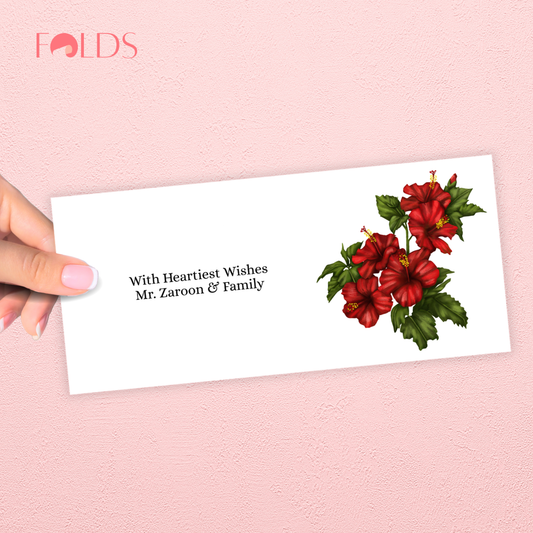 Red Bloom Envelope