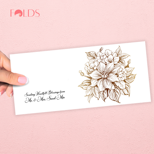 Bronze Blossoms Envelope