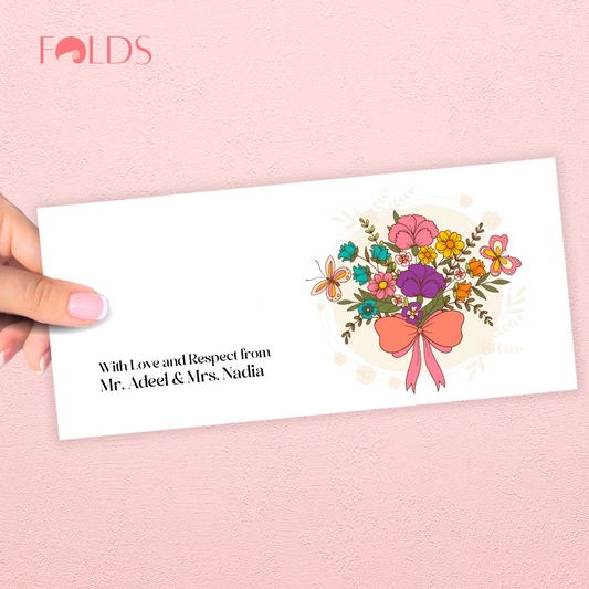 Rainbow Flora Envelope