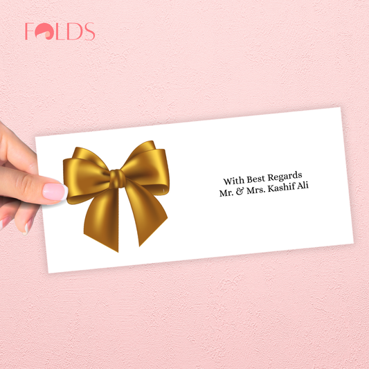 Amber Ribbon Envelope