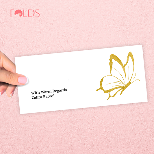 Golden Flutter Envelope
