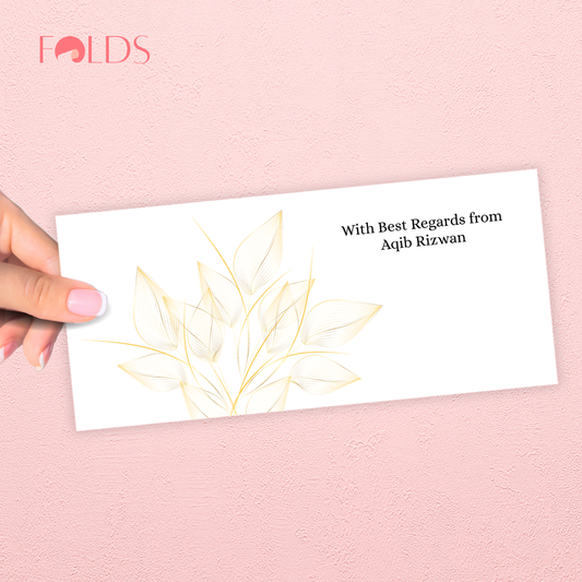 Golden Leaf Envelope