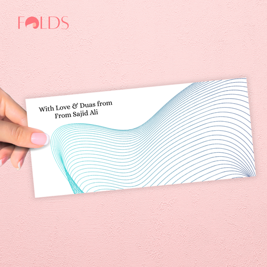 Azure Waves Envelope