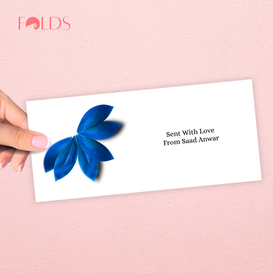 Sapphire Bud Envelope