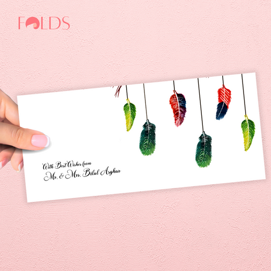 Falling Feathers Envelope