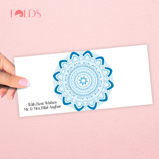 Azure Mandala Envelope