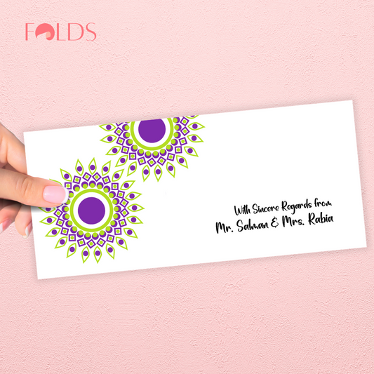 Lime Bloom Envelope