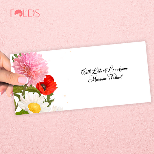 Floral Harmony Envelope