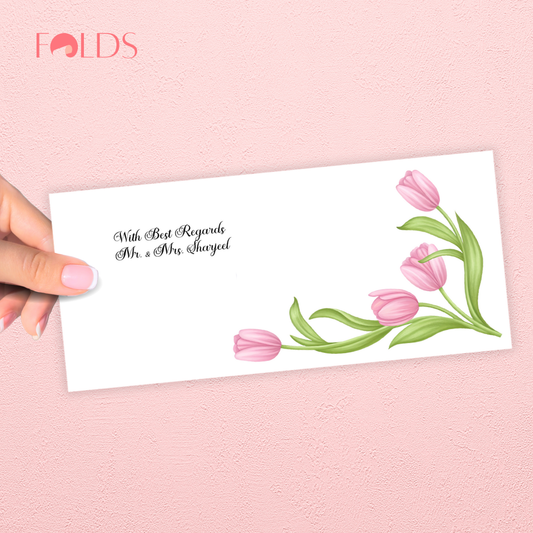 Pink Tulip Envelope
