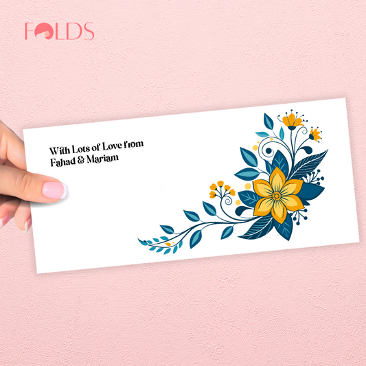 Ocean Petals Envelope