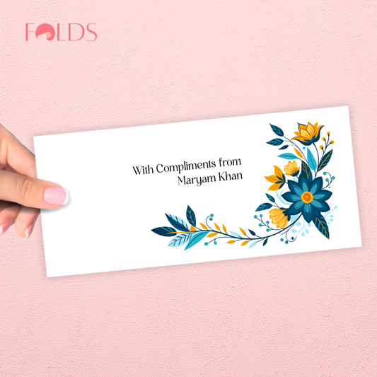 Teal Blossom Envelope