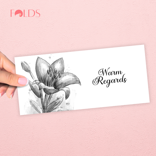 Mono Bloom Envelope