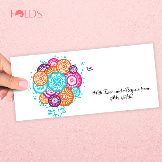 Floral Burst Envelope