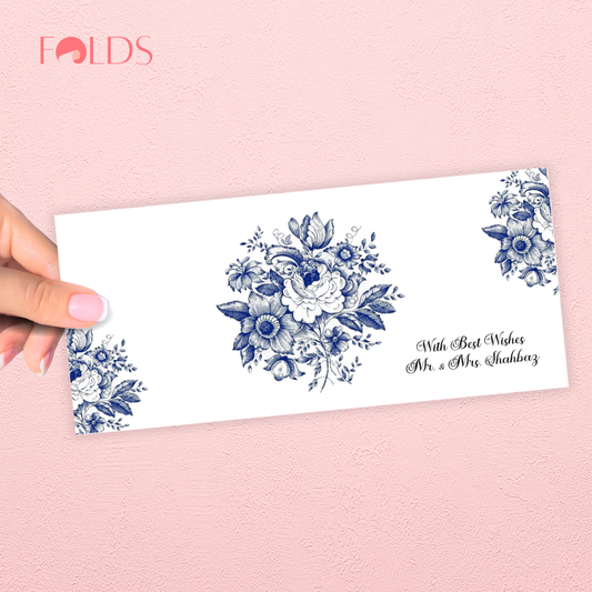 Blue Etching Envelope