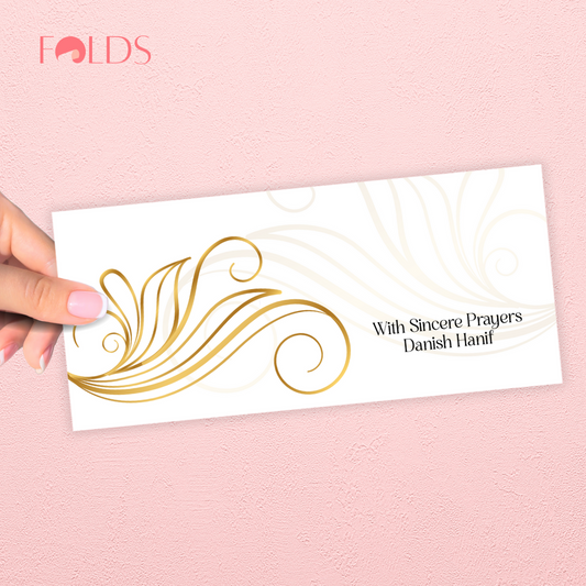 Golden Scroll Envelope