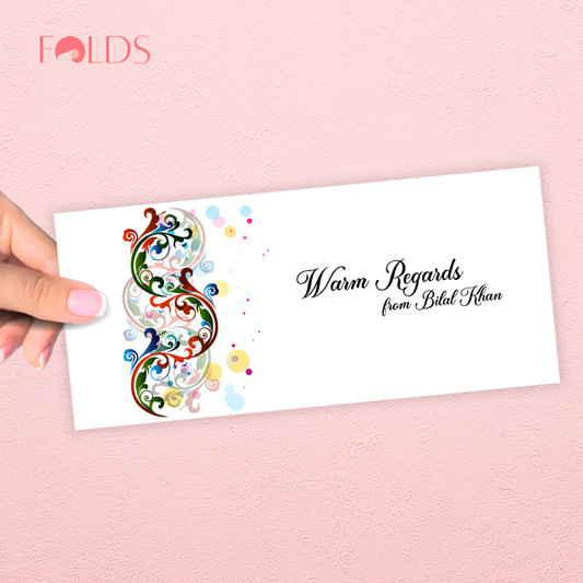 Floral Swirl Envelope