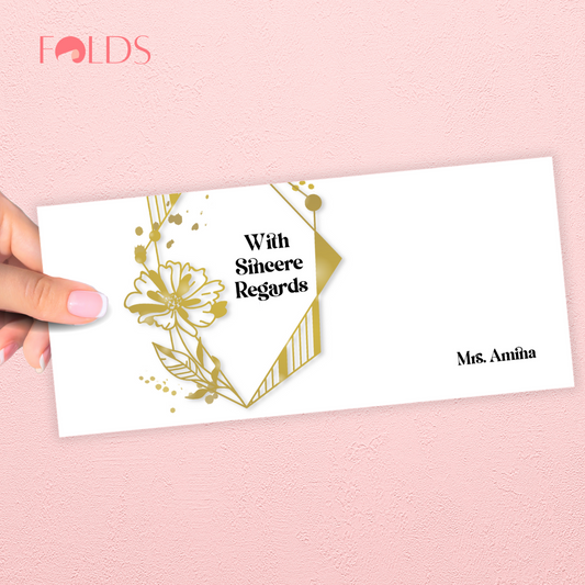 Golden Bloom Envelope