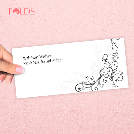 Silver Swirls Envelope