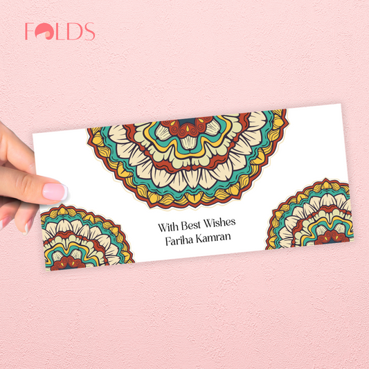 Vibrant Mandala Envelope