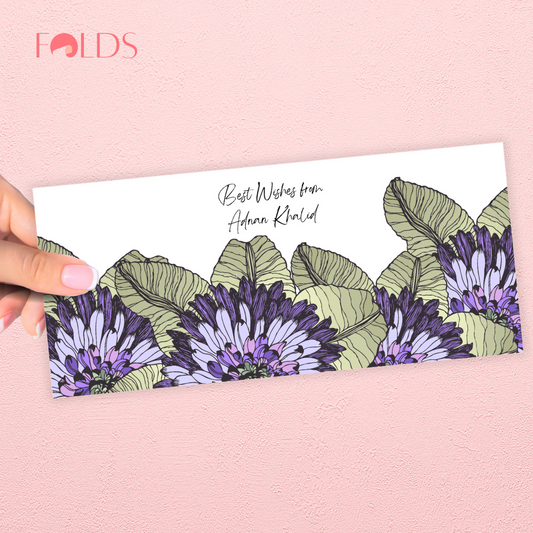 Indigo Petals Envelope