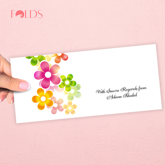 Rainbow Garden Envelope