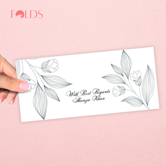 Sketch Floral Envelope