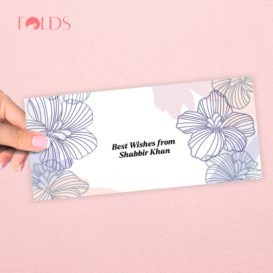 Blush Outline Envelope