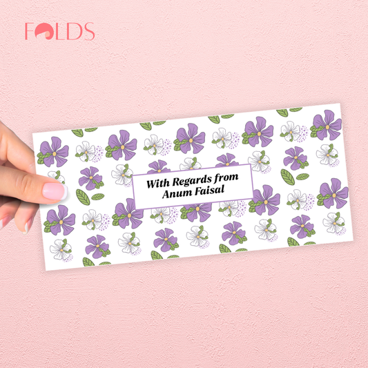 Lavender Repeat Envelope