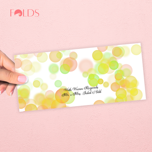 Lime Bubbles Envelope