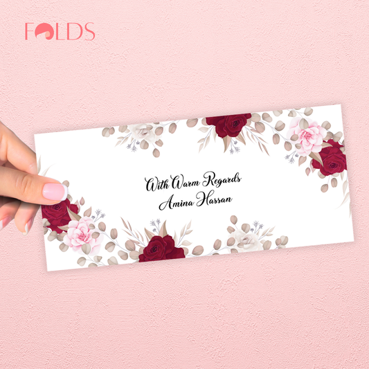 Crimson Wrap Envelope