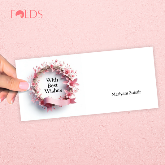 Rosy Wreath Envelope