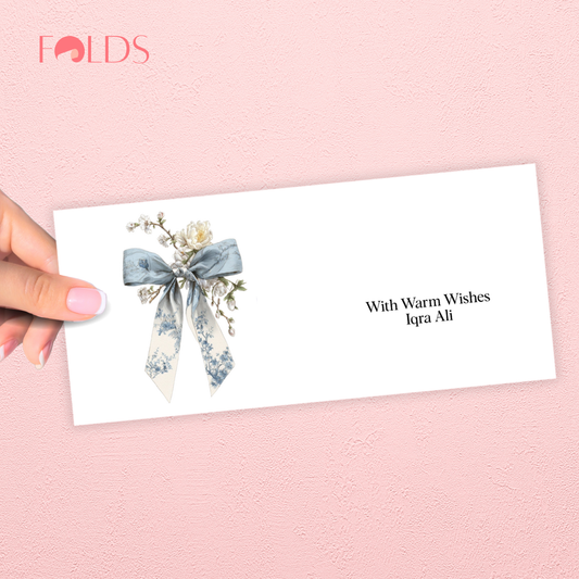Powder Ribbon Envelope