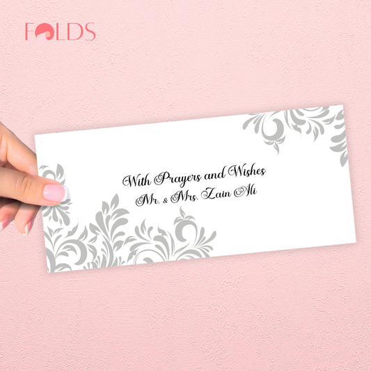 Silver Scroll Envelope