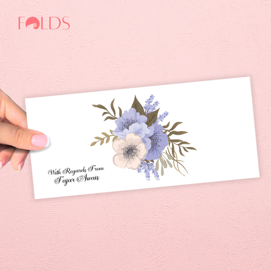 Dusky Floral Envelope