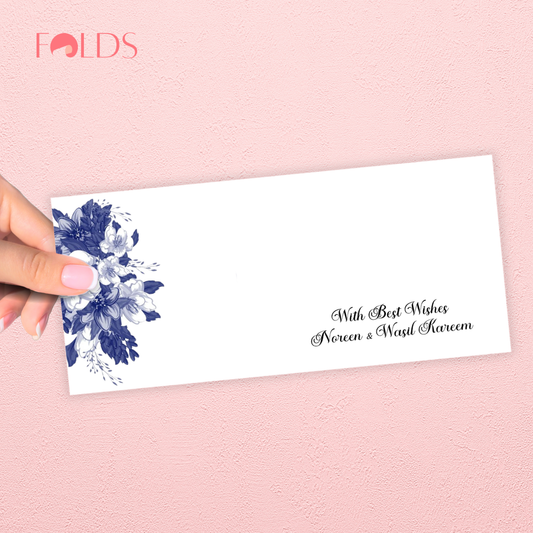 Cobalt Petal Envelope