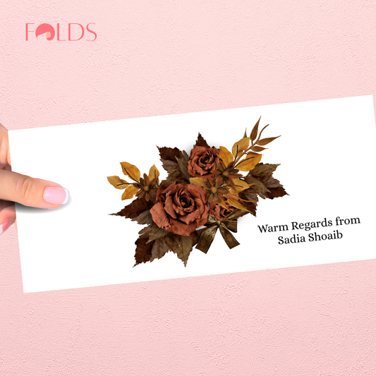 Rustic Rose Envelope