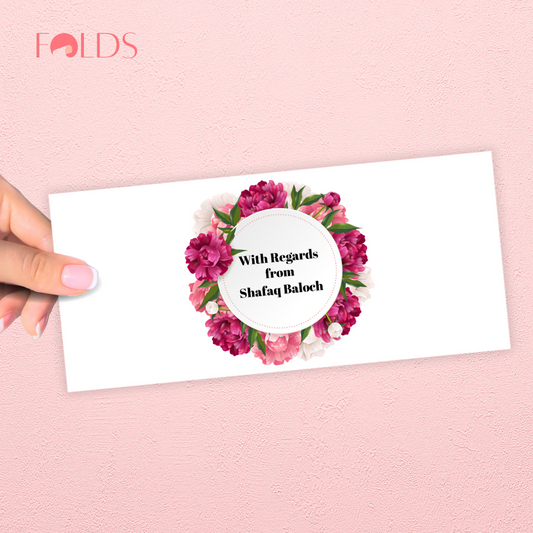 Pink Floral Envelope