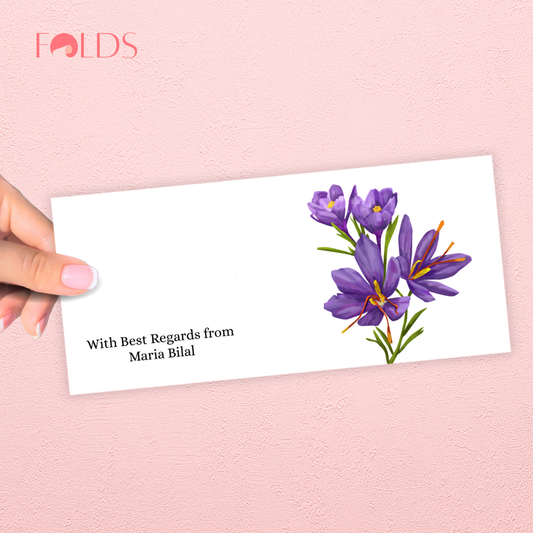 Purple Crocus Envelope