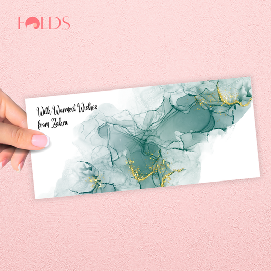 Misty Teal Envelope
