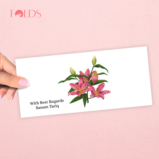 Fuchsia Petal Envelope