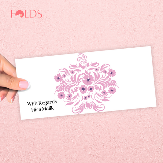 Pink Flourish Envelope