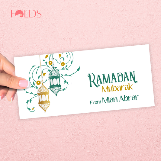 Teal Tendril Envelope