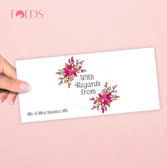 Coral Bouquet Envelope